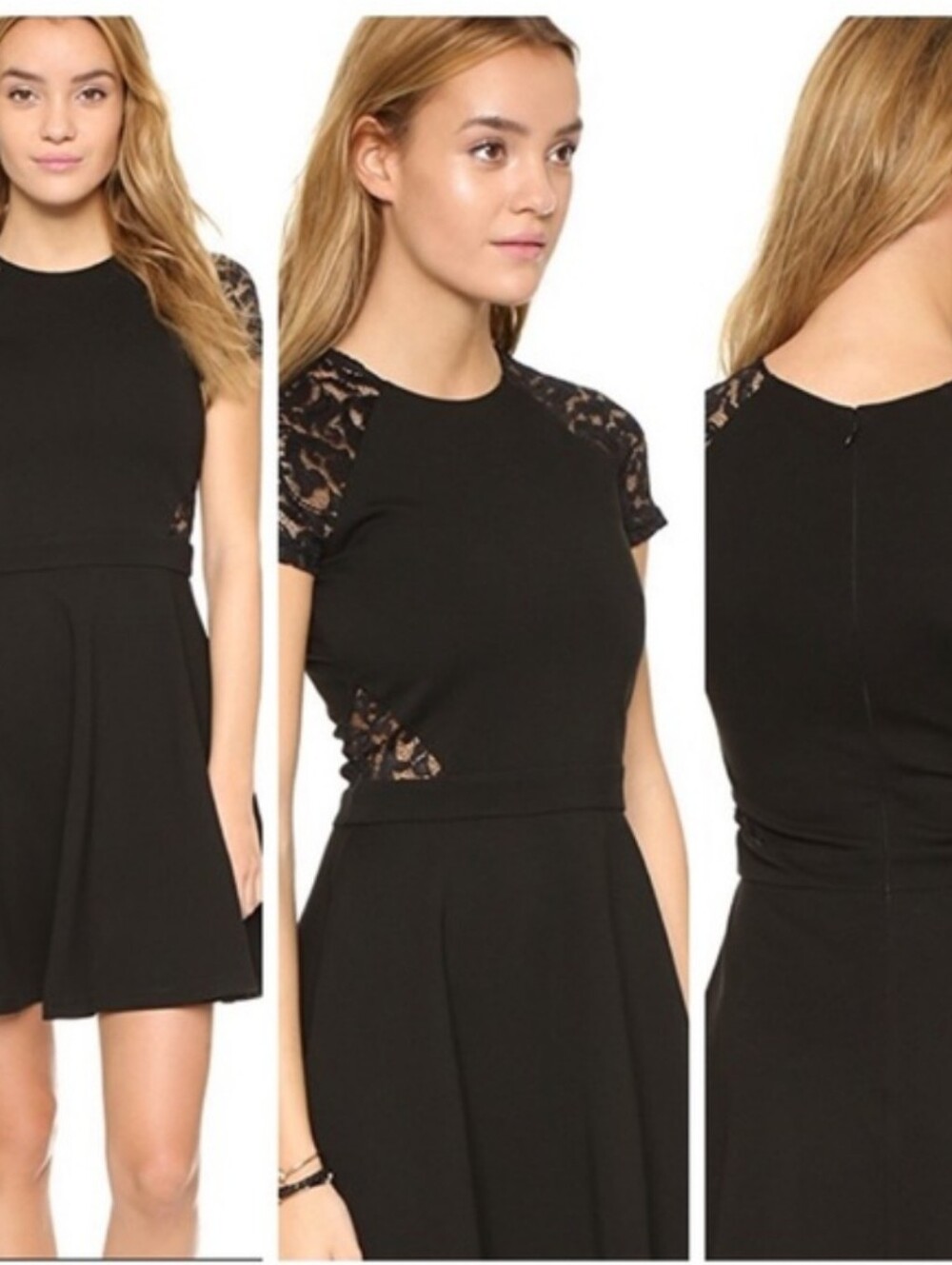 Parker Anabella Black Lace Fit & Flare Dress